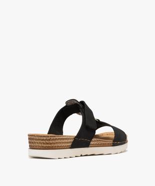 Sandales confort forme mule femme avec semelle compensée vue4 - G'FLEX - GEMO