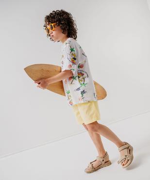 Tee-shirt imprimé coupe large garçon vue5 - GEMO 4G GARCON - GEMO