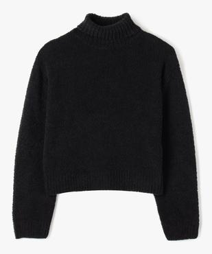 Pull à col roulé en maille bouclette fille vue1 - GEMO (JUNIOR) - GEMO