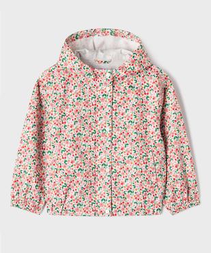Blouson imperméable à capuche imprimé fille vue2 - GEMO (ENFANT) - GEMO