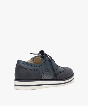 Derbies femme pailletés avec bout golf vue4 - GEMO (CASUAL) - GEMO