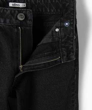 Jean fille coupe Regular taille haute vue4 - GEMO (JUNIOR) - GEMO