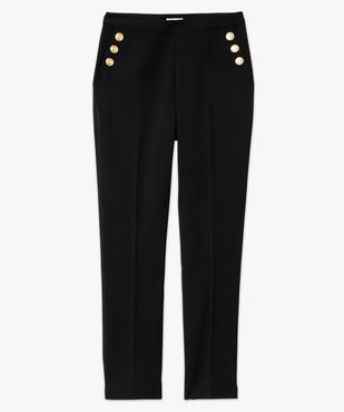 Pantalon avec boutons sur les hanches femme vue4 - GEMO(FEMME PAP) - GEMO