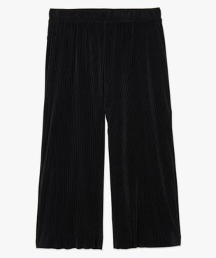 Pantalon femme en maille plissée longueur 7/8ème vue4 - GEMO (G TAILLE) - GEMO
