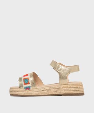 Sandales compensées à semelle de corde fille vue3 - LOVELY WINGS - GEMO