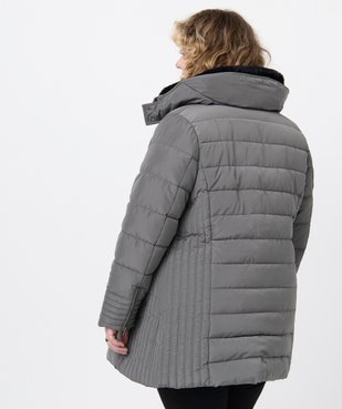 Manteau femme grande taille matelassé avec col doublé vue3 - GEMO (G TAILLE) - GEMO