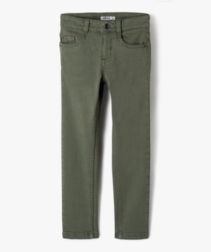 Pantalon chino slim 5 poches garçon vue1 - GEMO (ENFANT) - GEMO