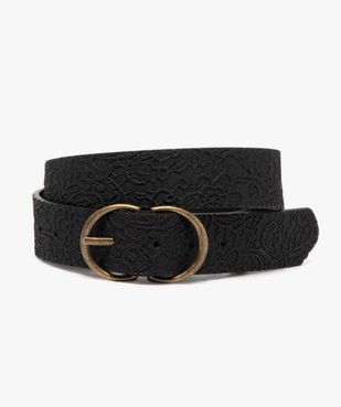 Ceinture à motifs dentelle en relief femme vue1 - GEMO (ACCESS) - GEMO