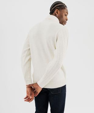 Pull col châle à torsades homme vue5 - GEMO (HOMME) - GEMO