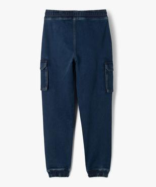 Jean cargo en denim délavé et extensible garçon vue7 - GEMO (JUNIOR) - GEMO