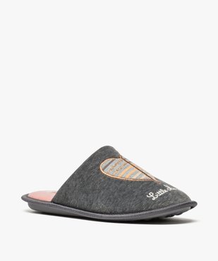 Chaussons femme forme mules en velours éponge - Little Marcel vue2 - LITTLE MARCEL - GEMO