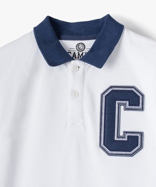 Polo garçon en maille piquée imprimée - Camps United vue2 - CAMPS UNITED - GEMO