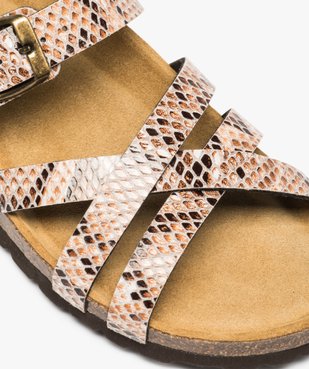 Sandales femme à brides croisées vue6 - GEMO (CASUAL) - GEMO
