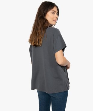 Tee-shirt femme avec motif femme - Disney vue3 - DISNEY DTR - GEMO