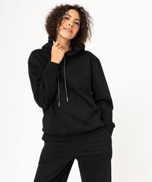 Sweat oversize à capuche intérieur molletonné femme vue2 - GEMO(FEMME PAP) - GEMO
