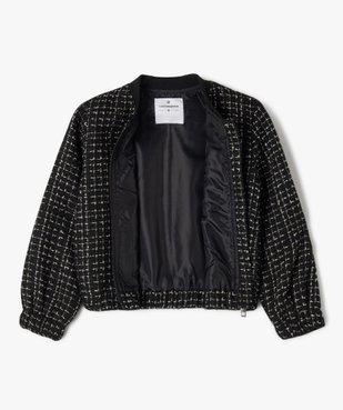 Veste zippée effet tweed fille - LuluCastagnette vue6 - LULUCASTAGNETTE - GEMO