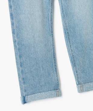 Jean garçon coupe straight à taille élastiquée vue3 - GEMO (ENFANT) - GEMO