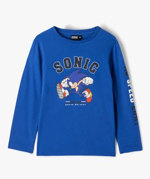 Tee-shirt garçon à manches longues avec motif - Sonic vue1 - SONIC - GEMO