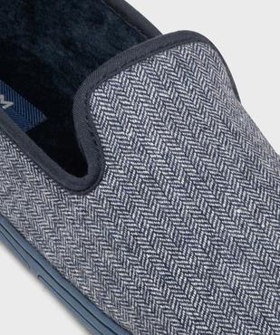Chaussons en textile et velours ras homme - Dim vue6 - DIM - GEMO