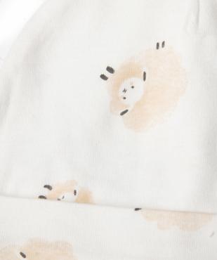 Bonnet de naissance en jersey imprimé à revers (lot de 2) vue3 - GEMO 4G BEBE - GEMO