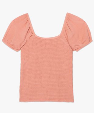 Blouse femme avec buste smocké et larges manches vue4 - GEMO(FEMME PAP) - GEMO