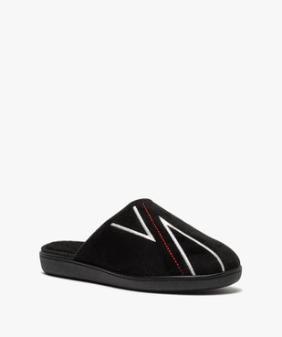 Chaussons homme mules à surpiqûres contrastantes vue2 - Nikesneakers(HOMWR HOM) - Nikesneakers