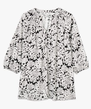 Blouse imprimée à manches 3/4 femme grande taille vue4 - GEMO 4G GT - GEMO