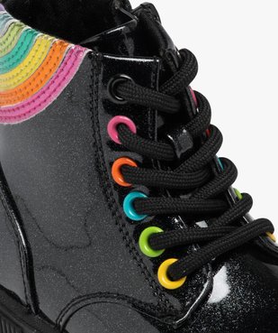 Boots bébé fille à paillettes avec détail arc-en-ciel vue6 - GEMO(BEBE DEBT) - GEMO