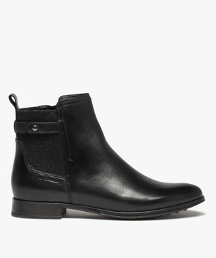 Boots dessus cuir avec élastique fantaisie sur tige femme - Pierre Cardin vue1 - PIERRE CARDIN D - GEMO