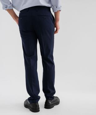 Pantalon de costume coupe slim en toile extensible homme vue3 - GEMO 4G HOMME - GEMO