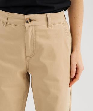 Pantalon chino coupe regular femme vue6 - GEMO(FEMME PAP) - GEMO