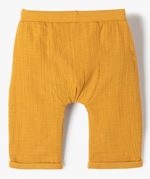 Päntalon bébé en gaze de coton doublé motif Winnie l'Ourson - Disney vue3 - DISNEY DTR - GEMO