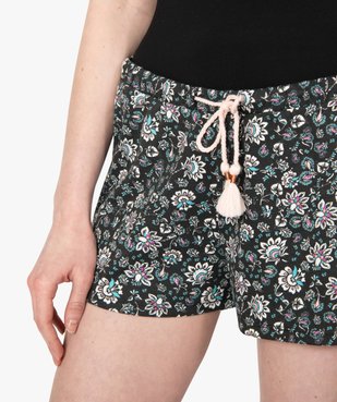 Bas de pyjama femme forme short imprimé vue2 - GEMO(HOMWR FEM) - GEMO