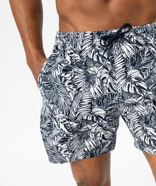 Short de bain imprimé feuillage homme vue2 - GEMO 4G HOMME - GEMO