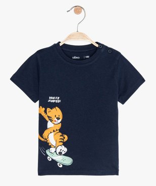 Tee-shirt bébé garçon à manches courtes avec motif vue1 - GEMO C4G BEBE - GEMO