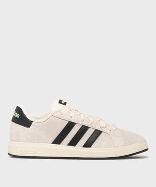 Baskets basses en cuir suédé Grand Court 00s K femme - Adidas vue1 - ADIDAS - GEMO