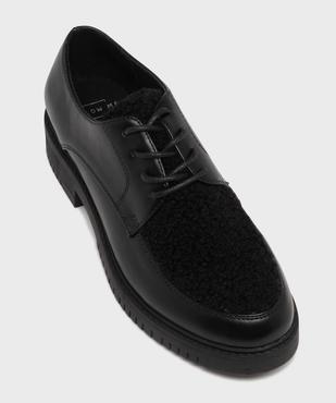 Derbies multimatière à semelle crantée femme vue6 - FOLLOW ME - GEMO