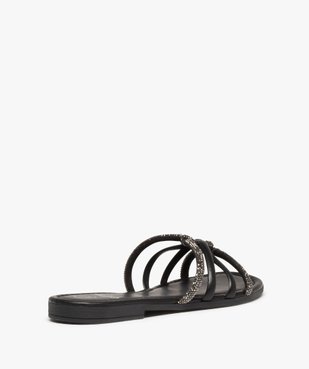 Mules femme avec brides à strass vue4 - GEMO (CASUAL) - GEMO