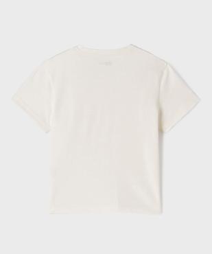 Tee-shirt uni col tunisien enfant garçon vue4 - GEMO 4G GARCON - GEMO