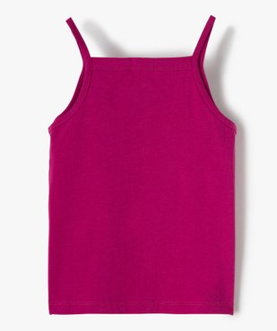 Débardeur fille fines bretelles à boutons vue3 - GEMO (ENFANT) - GEMO