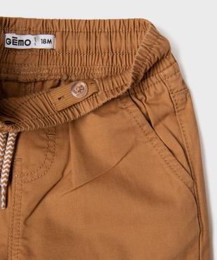 Pantalon jogger avec taille ajustable bébé garçon vue2 - GEMO(BEBE DEBT) - GEMO