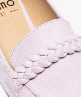 Mocassins femme unis à bride tressée vue7 - GEMO (CASUAL) - GEMO