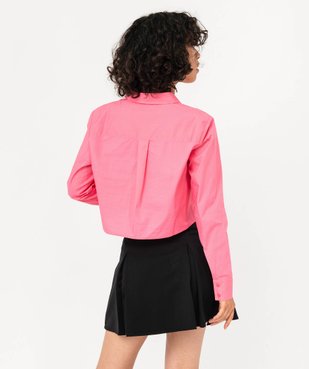 Chemise ultra courte en coton femme vue3 - GEMO(FEMME PAP) - GEMO