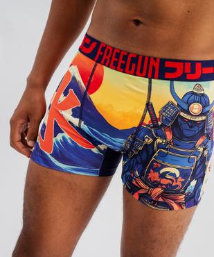 Boxer imprimé en microfibre homme - Freegun vue1 - FREEGUN - GEMO