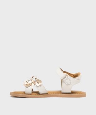 Sandales en cuir à fleurs en relief fille - Lovely Wings vue3 - LOVELY WINGS GEMO FOR GOOD - GEMO