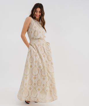 Blouse sans manches en broderie ajourée femme vue4 - GEMO(FEMME PAP) - GEMO