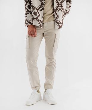 Pantalon cargo Regular coloris unique homme vue1 - GEMO (HOMME) - GEMO