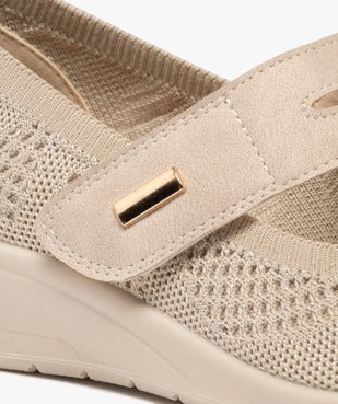 Ballerines confort en mesh fermeture scratch femme vue6 - G'FLEX GEMO FOR GOOD - GEMO