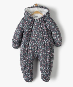 Combinaison pilote bébé avec pieds et moufles vue1 - GEMO C4G BEBE - GEMO