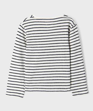 Tee-shirt manches longues rayé en éponge 100% coton garçon - LuluCastagnette vue4 - LULUCASTAGNETTE - GEMO